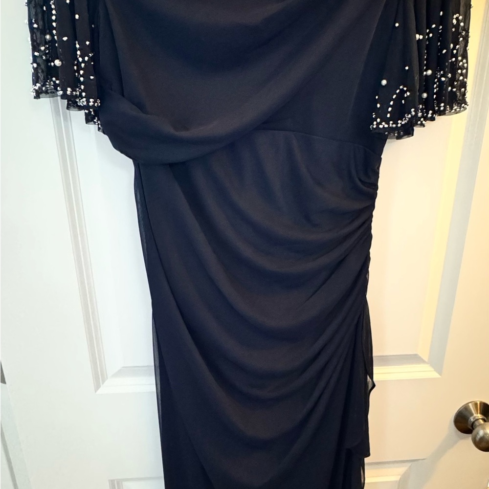 Elegant Black Beaded Dress